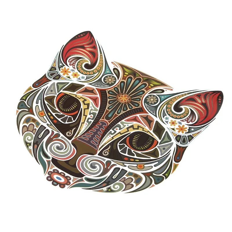 Новая стильная термоклейкая нашивка в этническом стиле футболка с котом