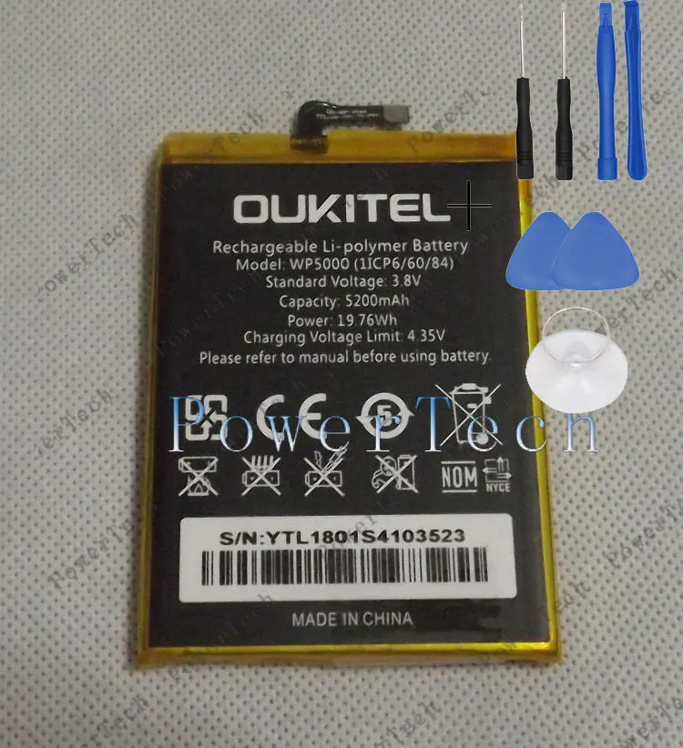 Новинка 100% оригинальная запасная батарея WP5000 5 7 дюйма oukitel мобильный телефон