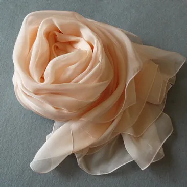 Beige Pink Китайские красные длинные шарфы, дамские осенне-зимние длинные дизайнерские накидки, Новое поступление, шелковая шаль шарф, утолщенные шифоновые ультрадлинные шарфы - Цвет: Beige Pink