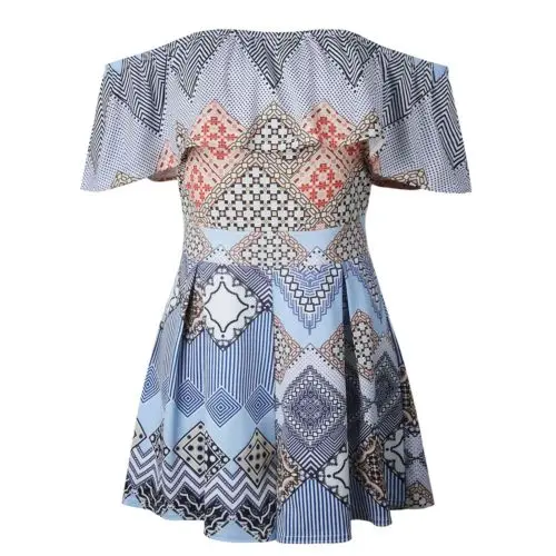 Женский экзотический комбинезон женская одежда с открытыми плечами Летний