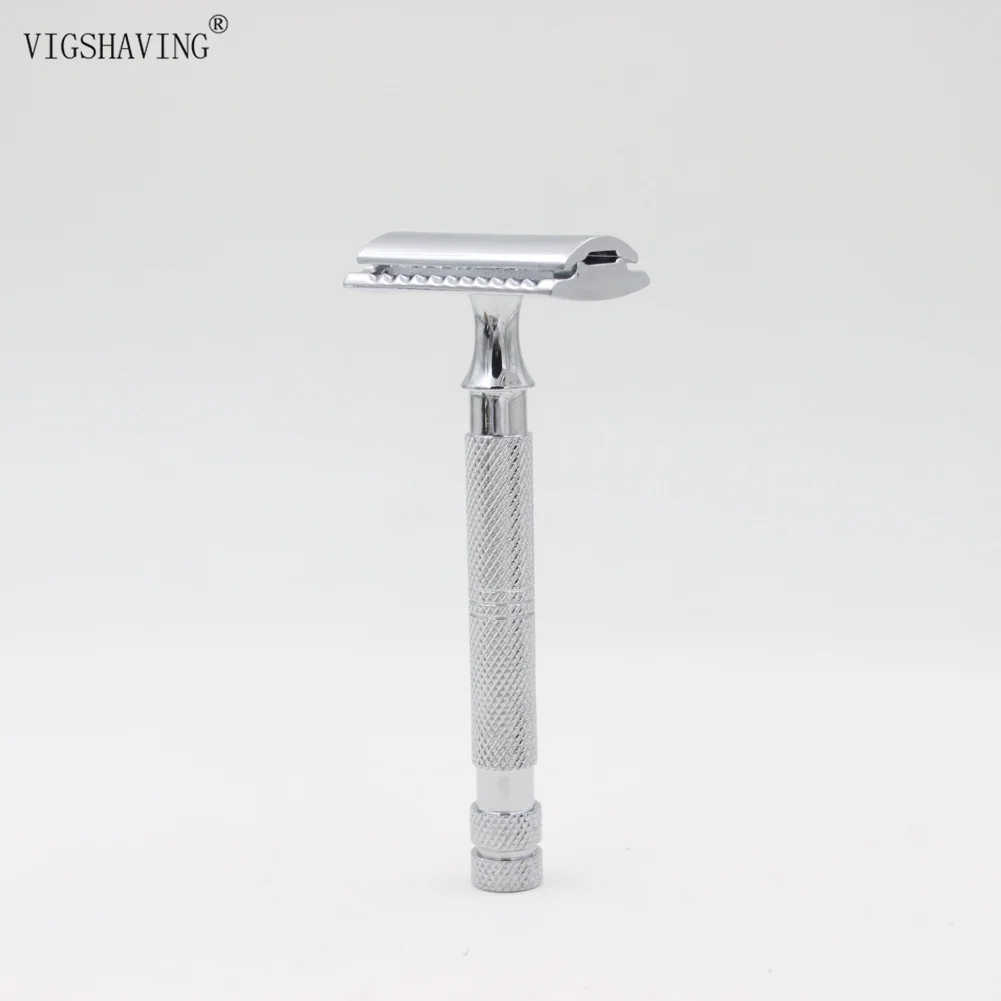 VIGSHAVING Горячая Нержавеющая сталь двойной край безопасности бритвы для мужчин бритья
