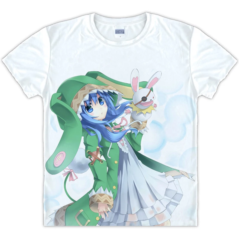 Футболка Мужская/женская с коротким рукавом топ в стиле аниме токисаки Куруми