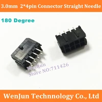 2000pcs free shipping 3 0mm spacing connector 180 degree 43045 0812 straight needle 3 0 24pin 8p 8pin terminal plug