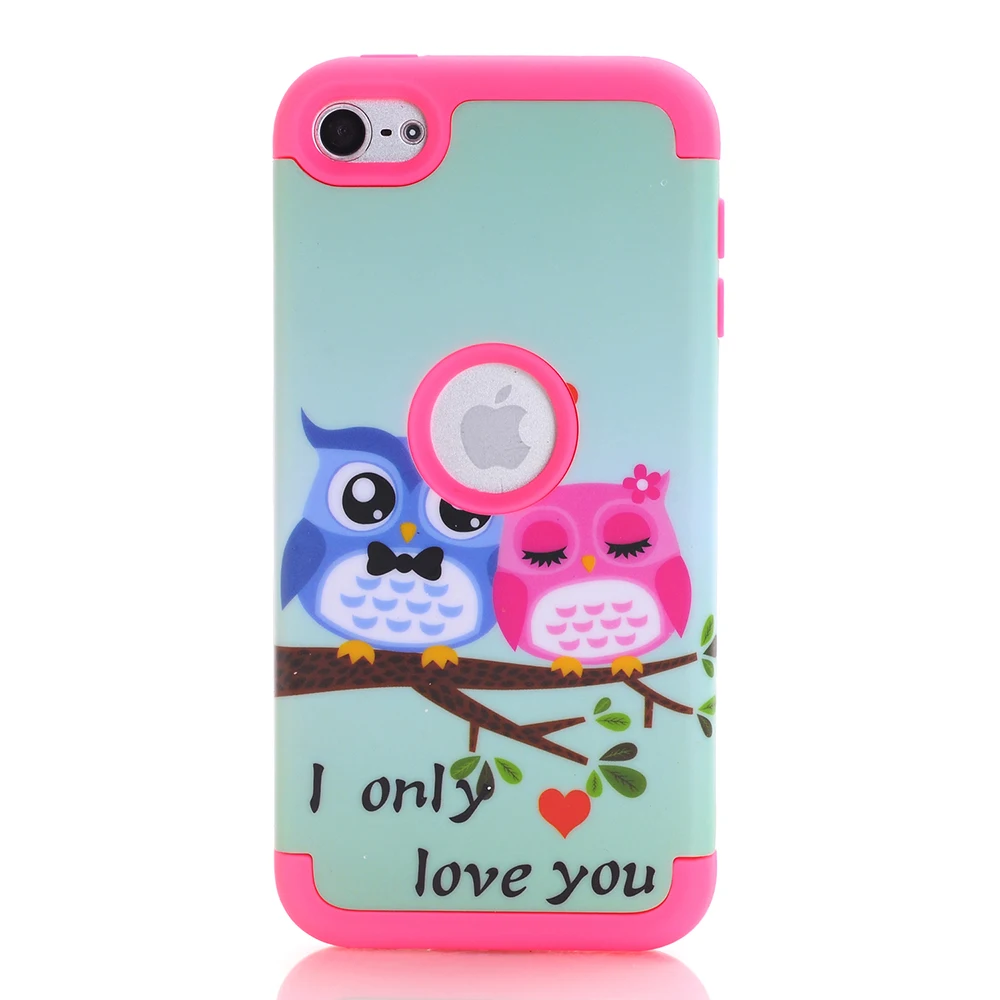 Owl 8 Чехол для iPod Touch 7, чехол для iPod Touch 6, сверхпрочная защита, ударопрочный чехол-броня для Apple iPod Touch 5/6/7 Gen - Цвет: Owl 8