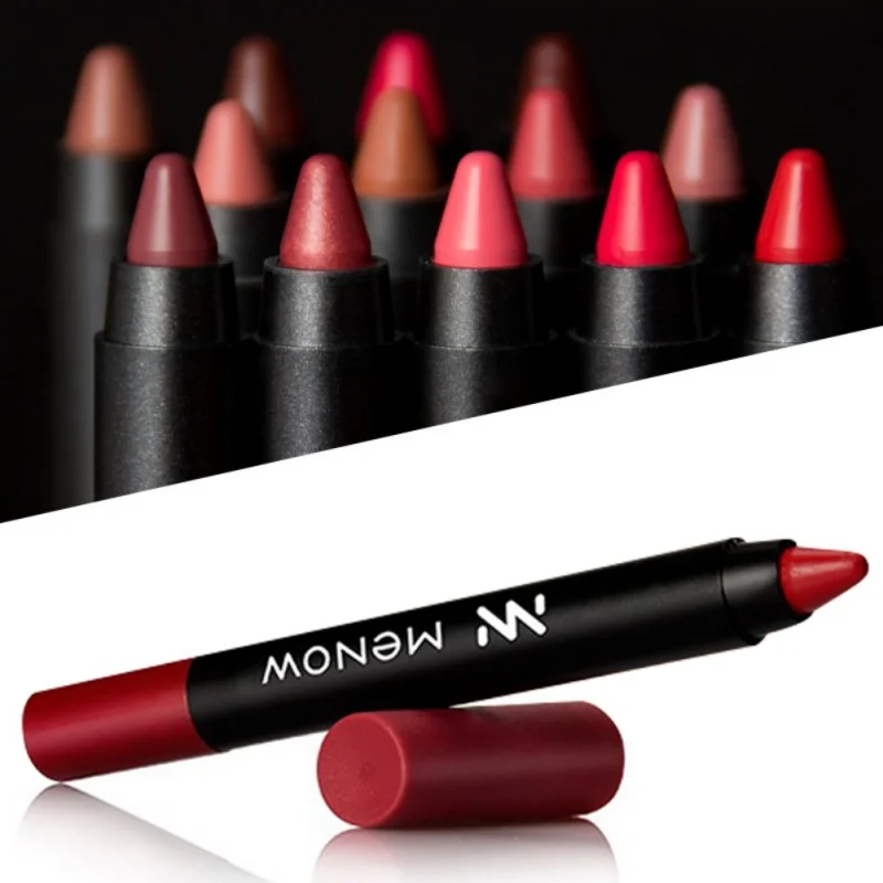 Сексуальная Женская матовая водостойкая ручка-карандаш для макияжа губ с