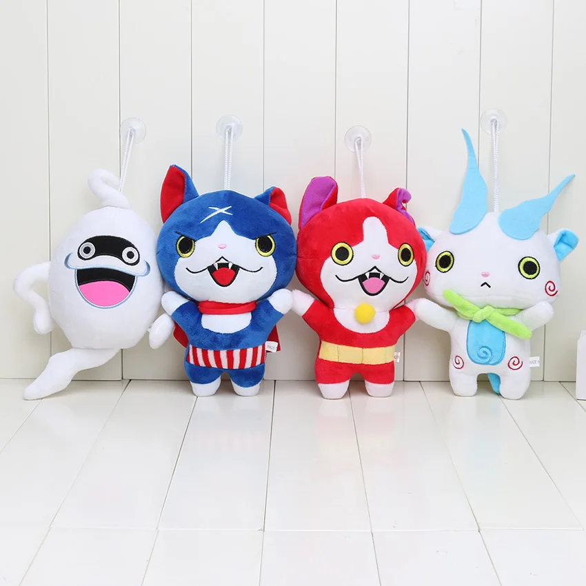 Новинка 20 см кавайные часы куклы Йо Кай Йокай Jibanyan Komasan and Whisper Youkai плюшевые