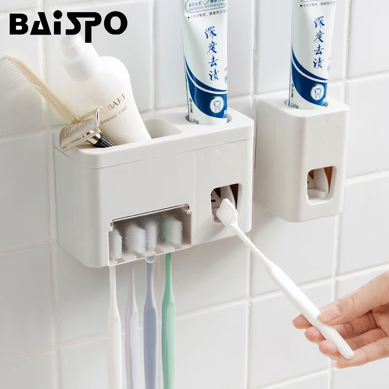 BAISPO Многофункциональный всасывающий Автоматический Дозатор для зубной пасты
