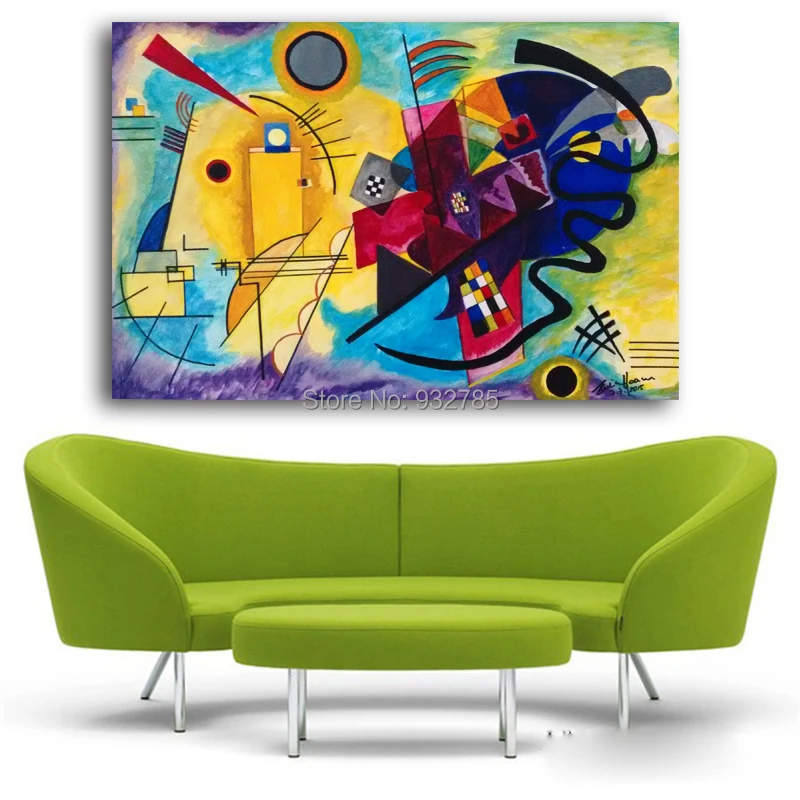 Картина маслом Wassily Kandinsky Классический настенный постер и наклейка уставва
