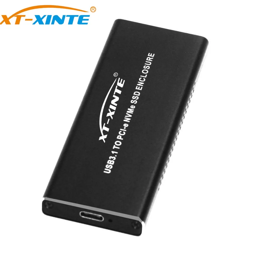 Алюминиевый сплав USB3.1 к PCI-E NVME NGFF M.2 SSD M ключ HDD корпус с типом C до типом C кабель радиатор отверстие для ПК рабочего стола