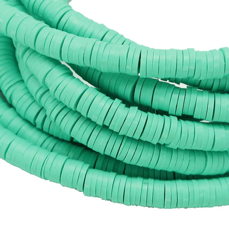 Peacock green 6 мм 400 шт./лот красочные Полимерная глина Fimo чип диск Свободные Spacer Бусины для ручной работы судов sweing ткань Модные украшения изделий - Цвет: Peacock green