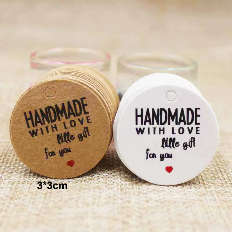 100 шт./партия бирка для подарков из крафт пластика белого цвета|kraft thank you|gift tagskraft