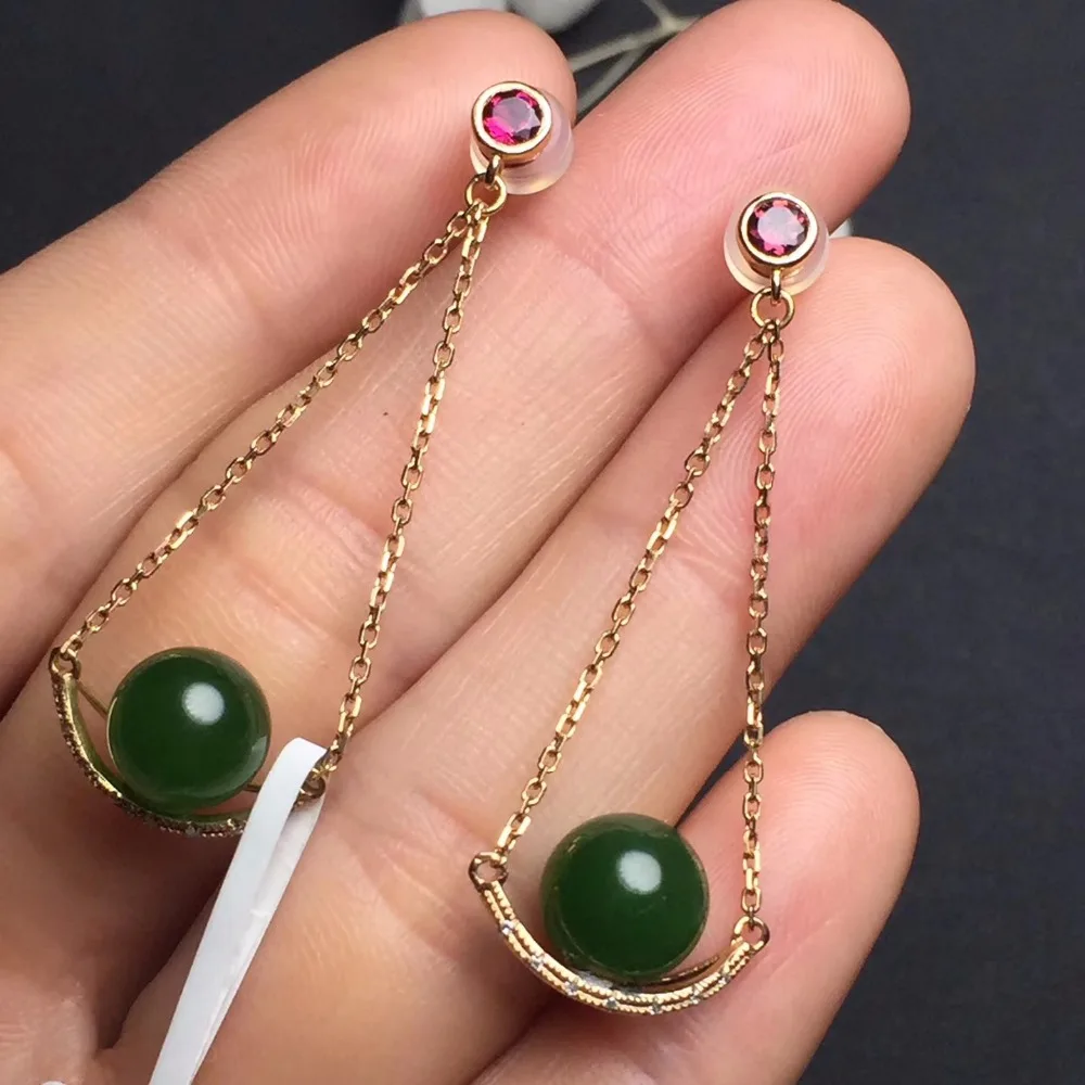 Изящные Ювелирные изделия коллекция Настоящее 18K Белое Золото AU750 100% натуральный