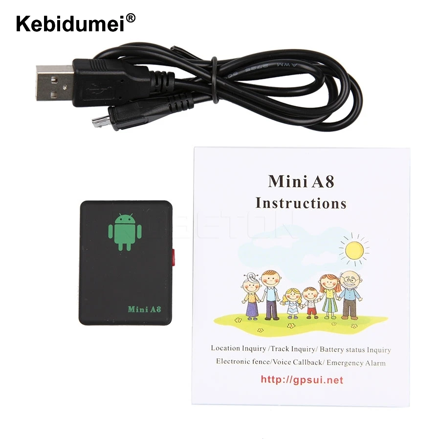 Kebidumei мини A8 Rastreador Veicular GPRS трекер локатор реального времени автомобилей Дети Pet