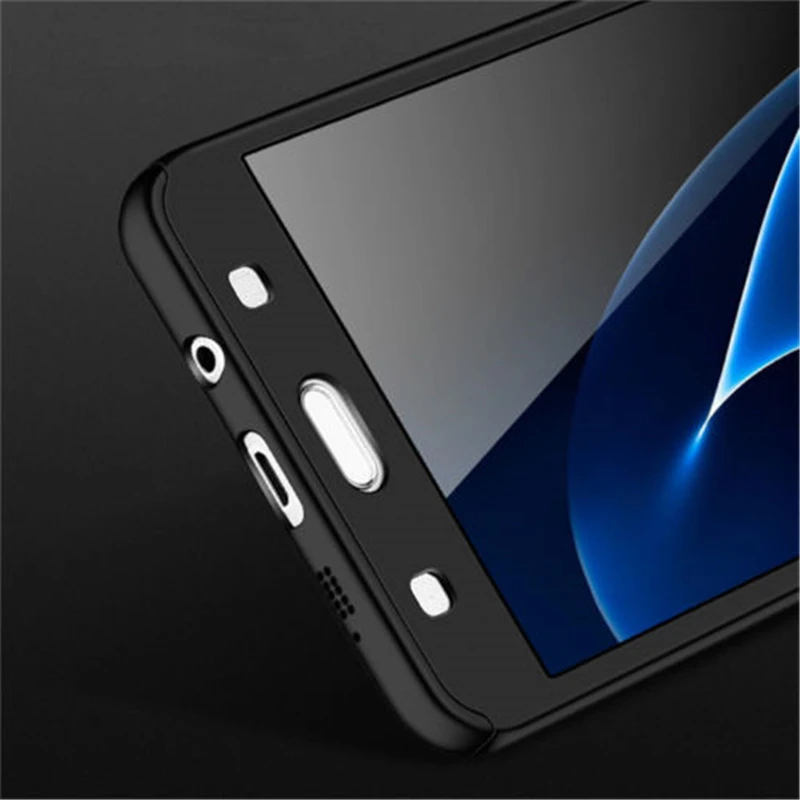 360 Full Cover Hybrid Case And Tempered Glass For Samsung J6 2018 J7 J5 J3 Pro 2017 Phone Galaxy J2 2016 DYee |