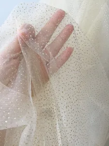 5 ярдов, изысканный мягкий тюль цвета шампанского с золотыми краями, для фаты, птичьей клетки, цветов, свадебного букета, пачки