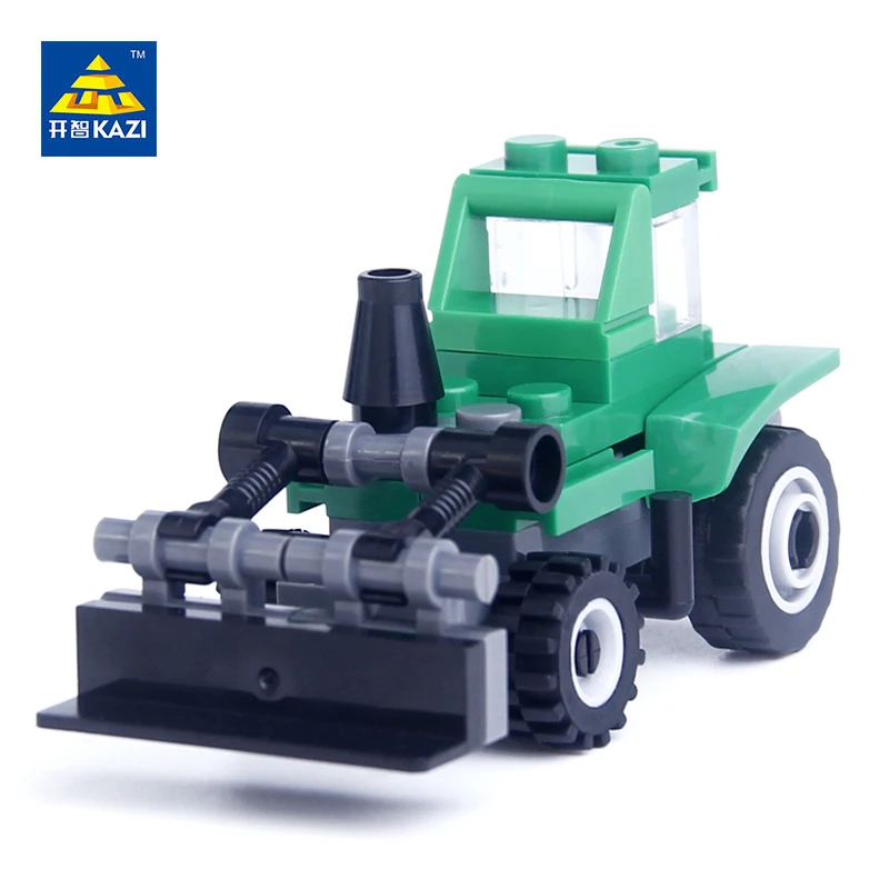 KAZI строительный блок городской грузовик автомобиль бульдозерная модель игрушка