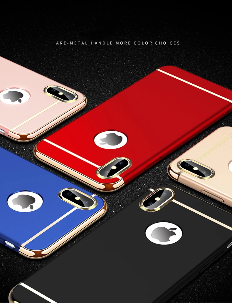 Ультратонкая оправа Жесткий Чехол для iPhone XR чехол XS Max 8 Plus 7 6 6S 5S жесткий