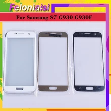 10Pcs/lot For Samsung Galaxy S7 G930 G930F SM-G930F SM-G930FD Touch Screen Front Glass Panel TouchScreen Outer Glass Lens NO LCD