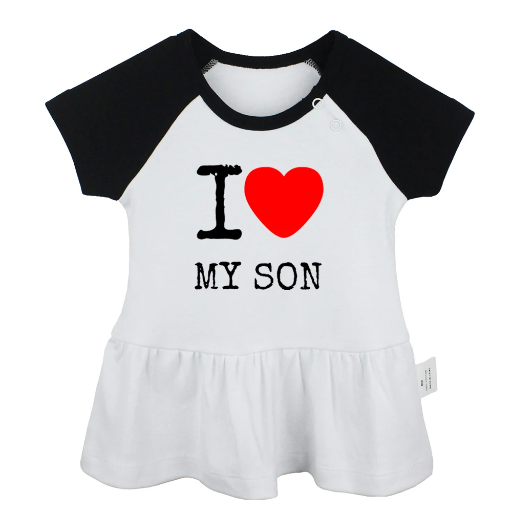 Mommy's Helper I Love My Son Daddy Since/коллекция 2017 года серые и розовые платья для