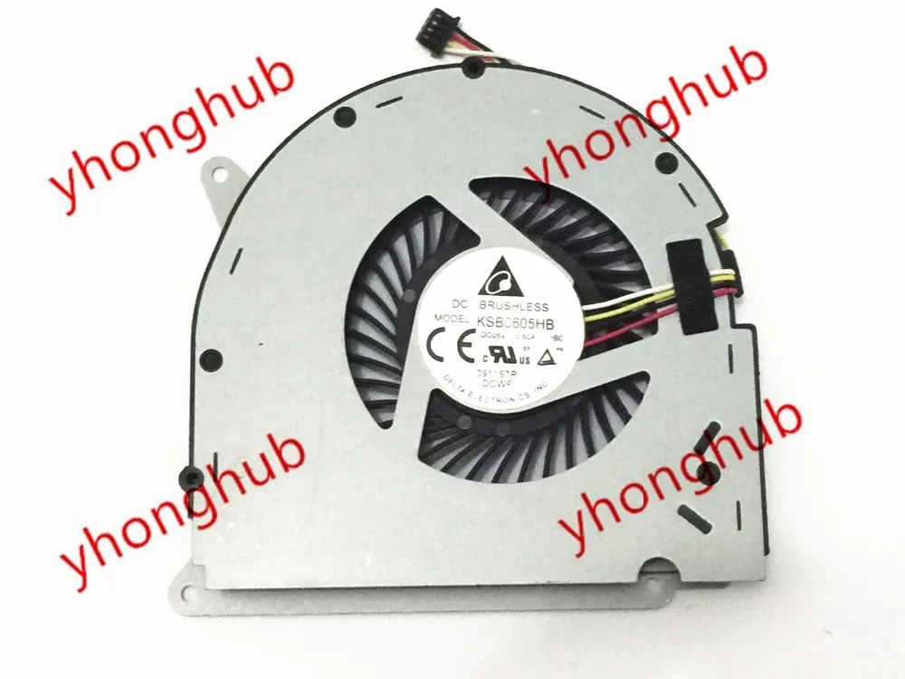 

4-проводной охлаждающий вентилятор для ноутбука Delta Electronic KSB0605HB BC18 693953-001 DC 5 в А