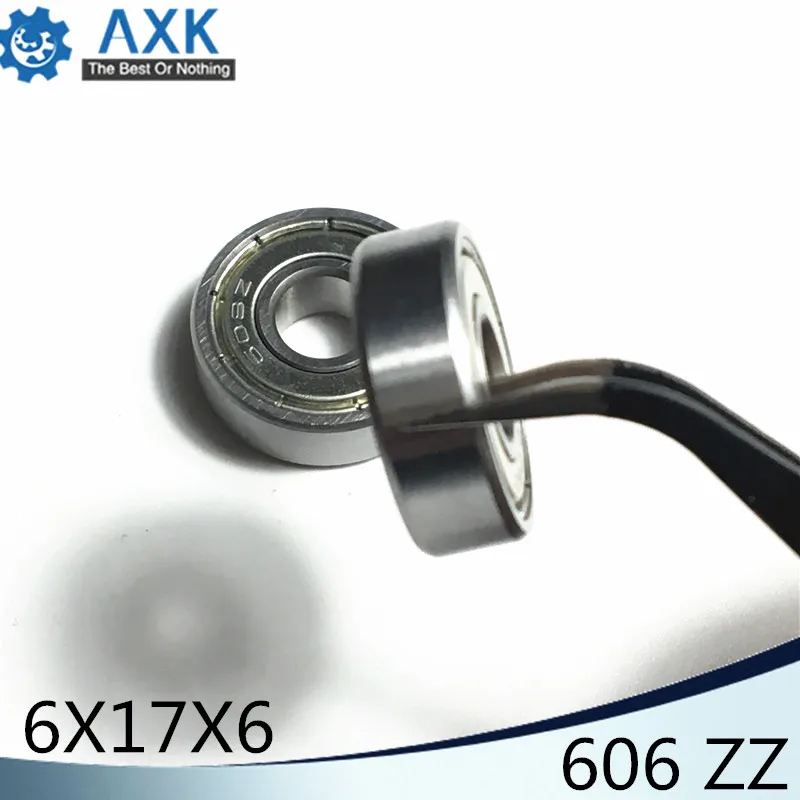 606ZZ подшипник ABEC-5 10/100 шт 6x17x6 мм миниатюрный 606Z упорные шариковые подшипники 606 ZZ EMQ