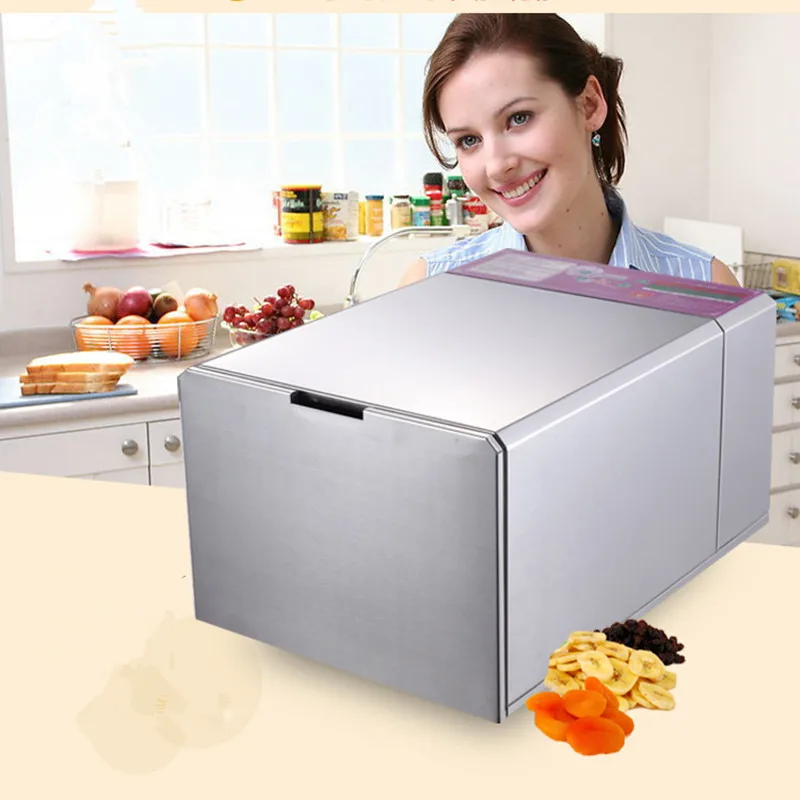 

304 stainless steel electric multifunctional vegetable dehydrator household pet food dryer drying machine dried fruit machine ZF