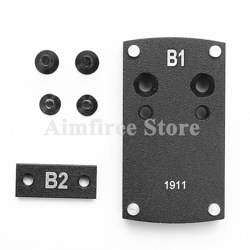 B Для пистолета Beretta 92 Glock 17 19 22 1911 USP Smith& Wesson M& P подходит для Sightmark Burris Vortex Mirco Red Dot Sight Plate Mount - Цвет: B