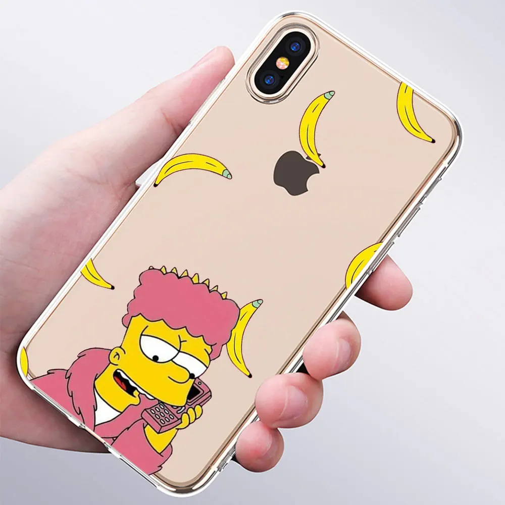 008 Мягкий силиконовый модный прозрачный чехол Los Simpsons для Apple iPhone 11 Pro XS MAX XR X 7 8 Plus 6 6s Plus 5 5C 5S SE - Цвет: 008