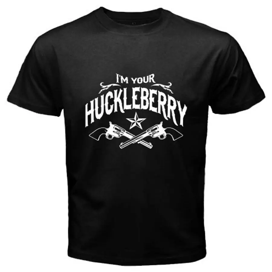 Я ваш Huckleberry guns Tombstone Doc Праздничная Мужская черная футболка Размер S 3XL|Мужские