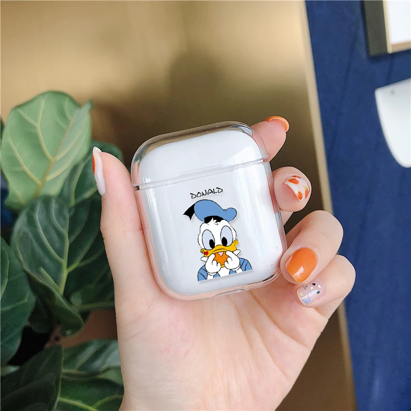 Для Airpods чехол милый для airpods чехол мультяшный защитный жесткий чехол прозрачный беспроводной чехол для наушников чехол s для apple air pod чехол