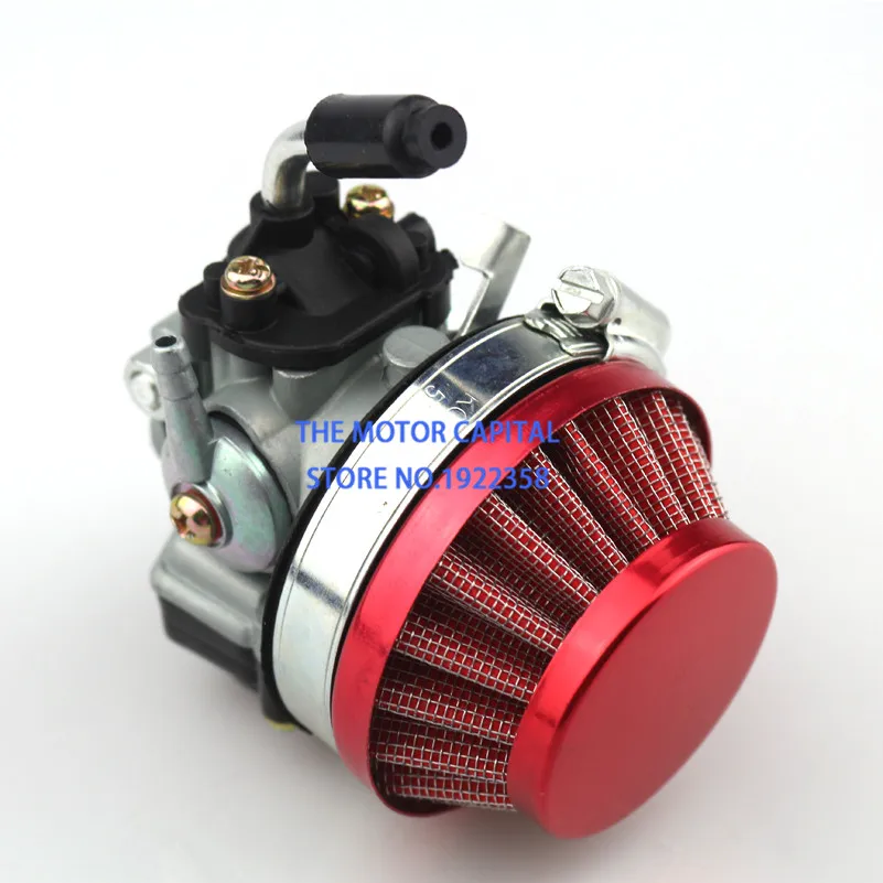 49cc 50cc 60 66 80cc 2 тактный красный карбюратор воздушный фильтр Carb fit моторизованный велосипед мини велосипед atv