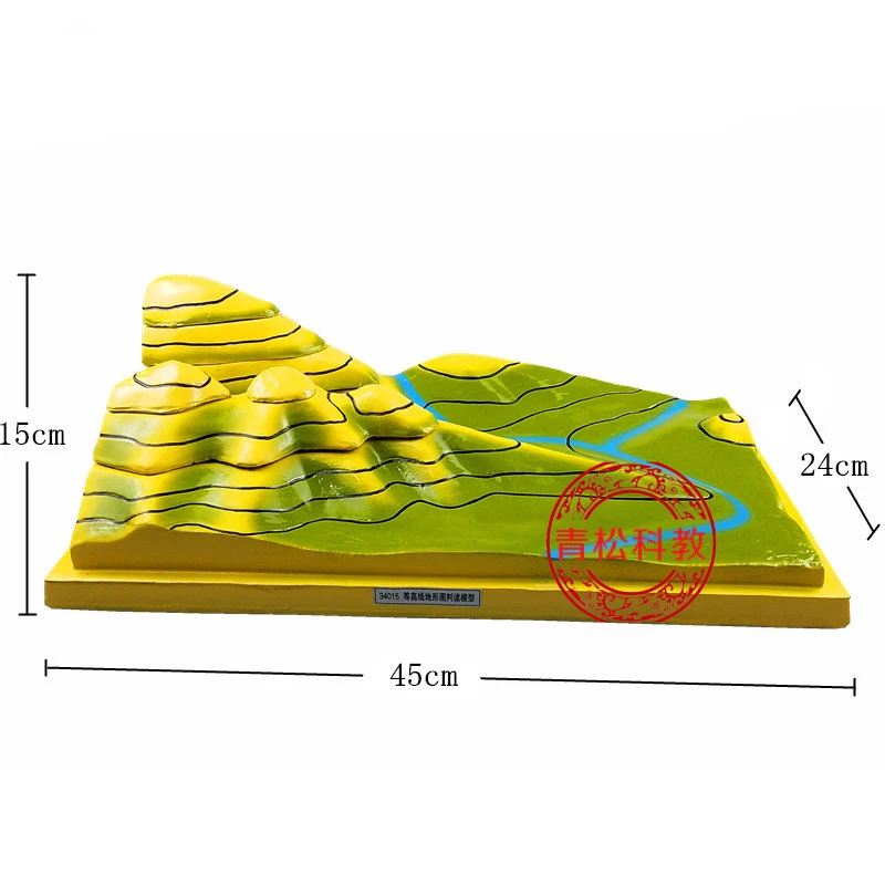 Removable Resin Contour map Geography teaching equipment For high school student educational Tools Kid's Learning gifts