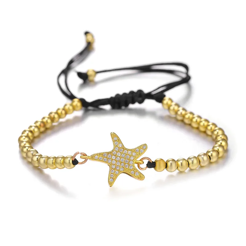 2019 New pulseira mujer Pentagram Design Bracelet &amp Bangle Tiny Cubic Zirconia Crystal Adjustable Bolo Bracelets For Women | Украшения и