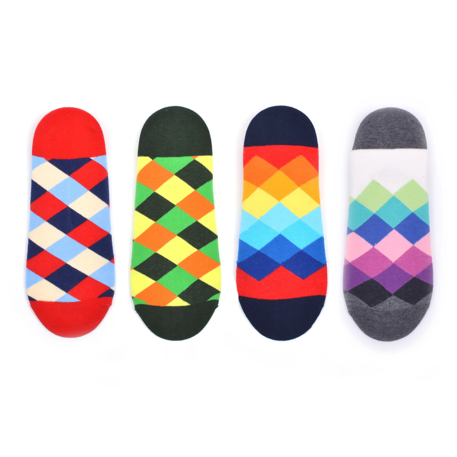 Летние модные Носки Happy хлопковые носки-башмачки забавные носки в горошек с