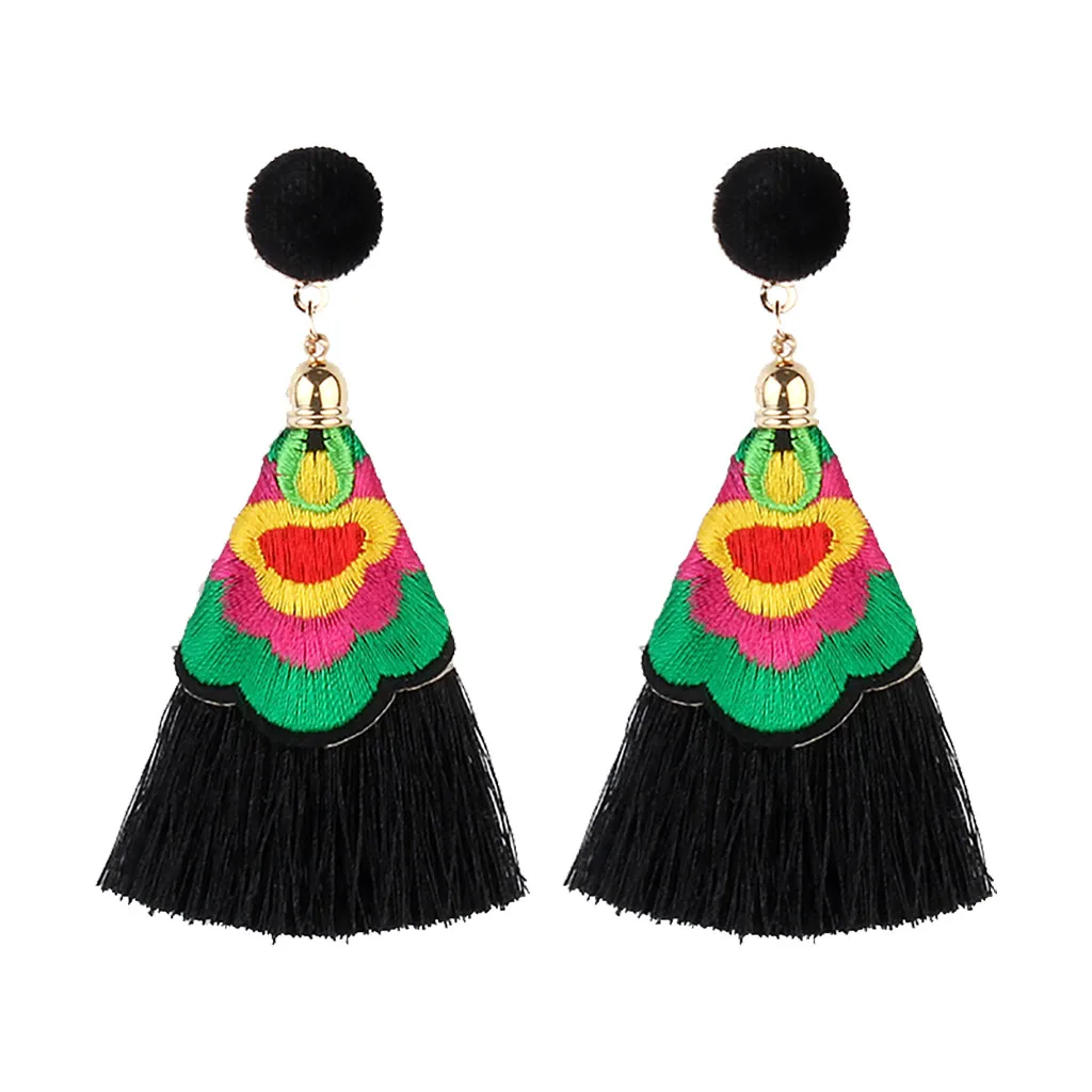 Женские серьги с длинными кисточками Ювелирные украшения 2019 | Украшения и