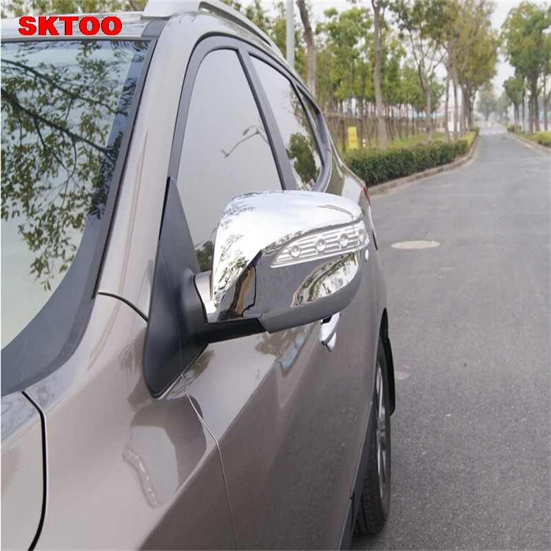 Подходит для Hyundai IX35 2010-2015 хромированная крышка зеркала заднего вида аксессуары 2