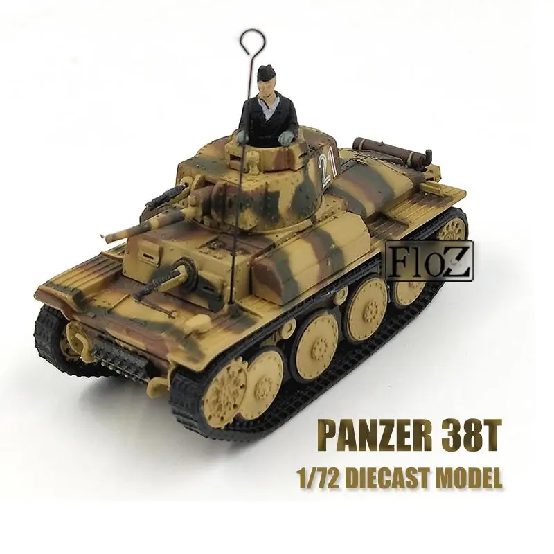 Второй мировой войны немецкий PANZER 38T 1/72 литья под давлением модель готового бака