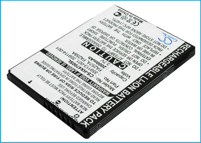 Аккумулятор Cameron Sino PDA для HP iPAQ HX4700 HX4705 HX4715 HX4800 (2000 мАч) | Электроника