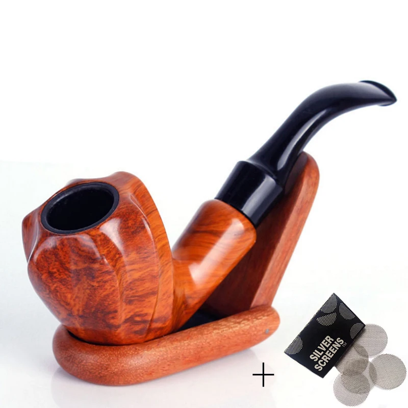 

Classic Curve Resin Pipes Chimney Filter Smoking Pipe Tobacco Pipe Cigar Gifts Narguile Grinder Smoke Mouthpiece+Filter