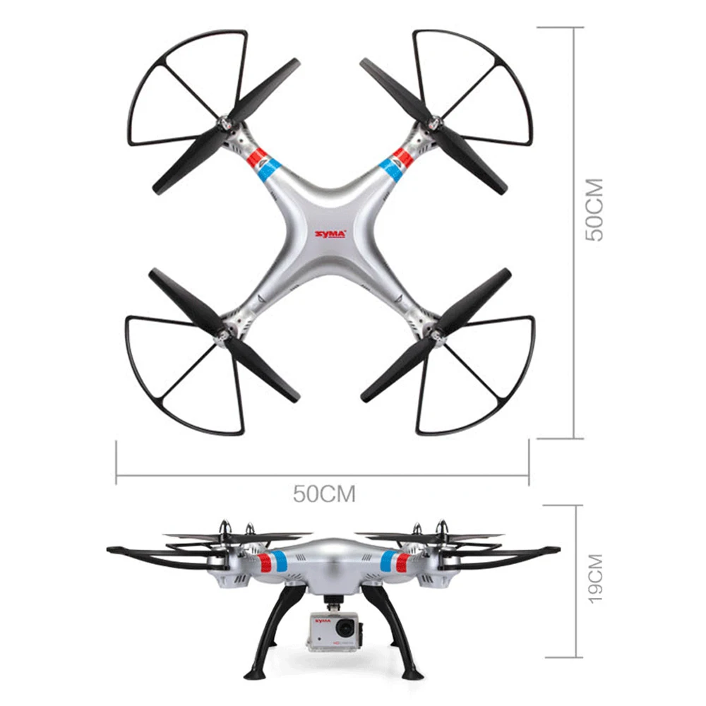 SYMA X8G обновленный X8 X8C Квадрокоптер Дроны с камерой HD 5 Мп Безголовый режим