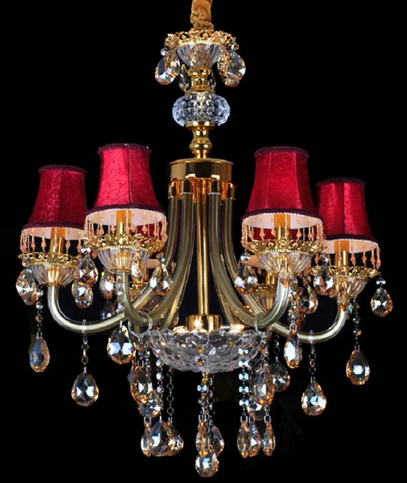 Италия металлический Цветной кухня люстра с абажуром блеск Крист спальня