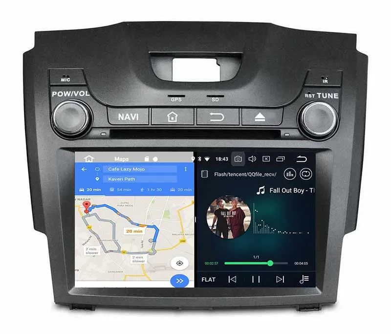Belsee Android 8,0 стерео Автомагнитола головное устройство для Chevrolet Chevy TrailBlazer S10 Colorado Isuzu D-Max DMAX MU-X MUX 2012