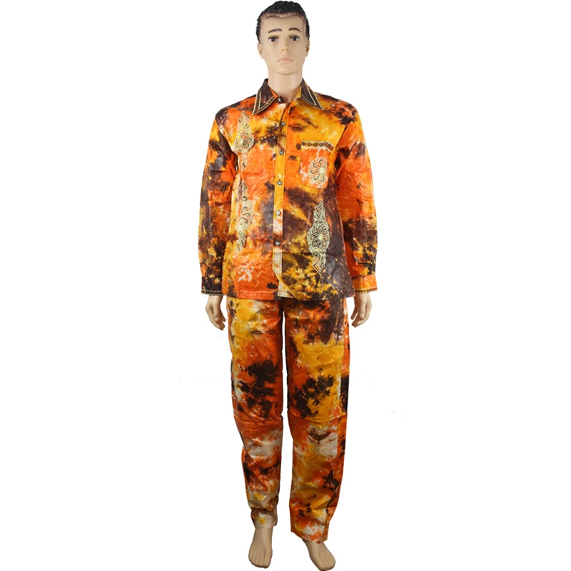 MD african clothes for men shirt male embroidery cotton tops 2019 men's clothing dashiki shirts without pant | Тематическая