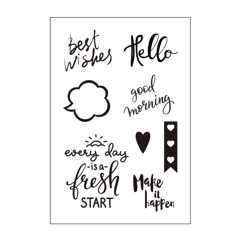 Lovedoki креативный прозрачный штамп/печать Dialog печать скрапбук дневник альбом