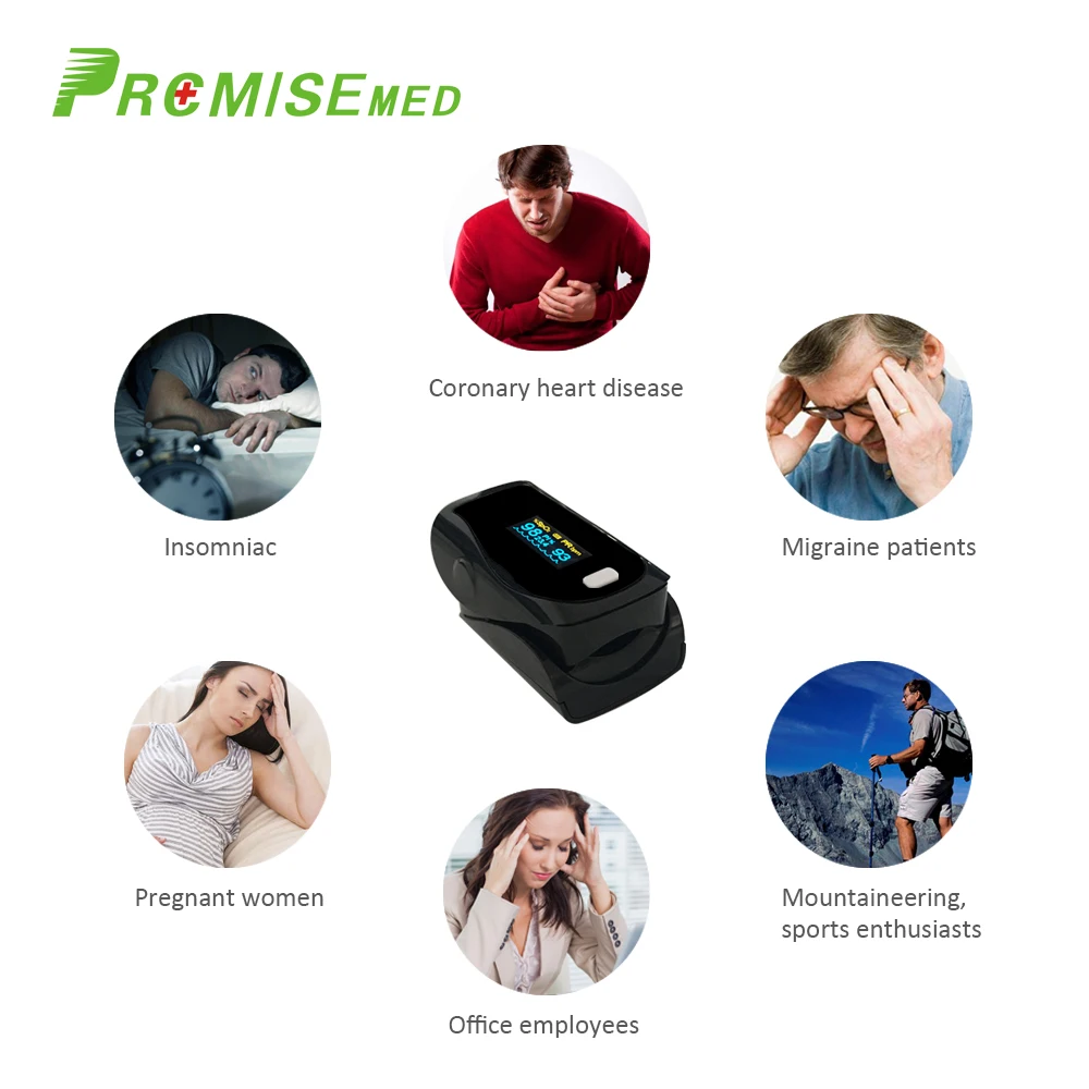 

Finger Pulse Oximeter,PI,PR,SPO2 Accurate Meter For Medical Equipment,And Daily Sports Fitness Pulse Rate Alarm Meter,CE - Black