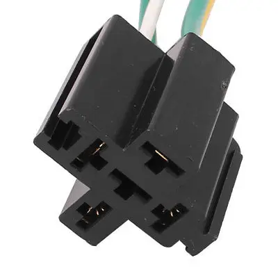 DC 12V/24V 40A Cross Type 4-Pin Car Relay Socket Harness Connector 5pcs | Обустройство дома