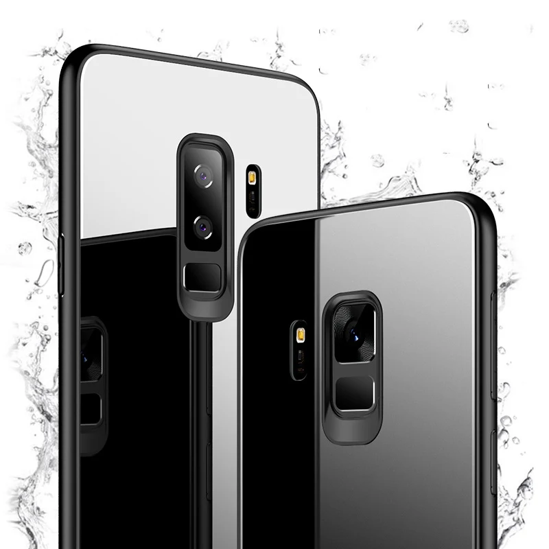 Suntaiho стеклянный чехол для samsung s9 TPU Edge PC galaxy s8 стеклянная задняя крышка S7 A8P 2018 J4 J6
