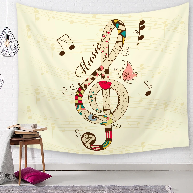 Note Key настенный гобелен индийская МАНДАЛА ГОБЕЛЕН Тай Чи хиппи в стиле бохо