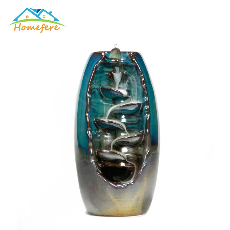 Ручной водопад ладан горелка с 10 конусами Керамическая держатель Ароматические