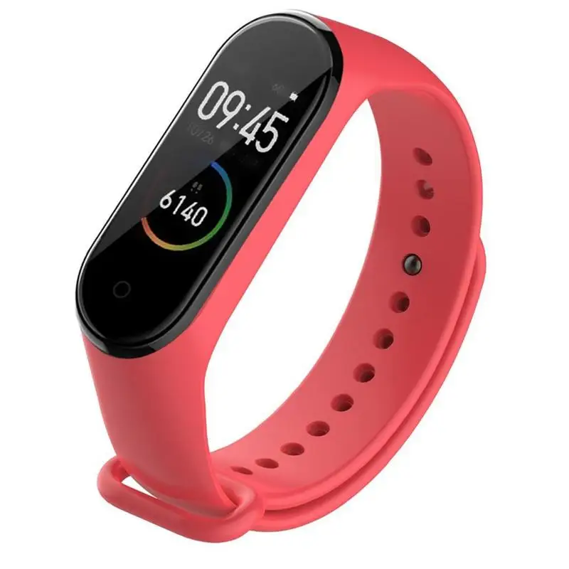 Спортивный силиконовый ремешок для Xiaomi Mi Band 4 аксессуары смарт-часов + Бесплатная